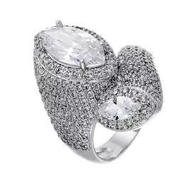 Кольцо из серебра CZ-R01221-X-W-W-X-W