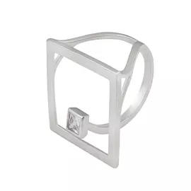 Кольцо из серебра CZ-R01551-X-W-W-X-X
