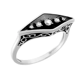 Кольцо из серебра CZ-R01619-X-WB-X-X-W
