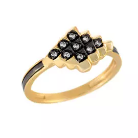 Кольцо из серебра CZ-R01634-X-BL-X-X-W