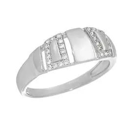 Кольцо из серебра CZ-R01685-X-W-X-X-W