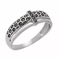 Кольцо из серебра CZ-R01699-X-WB-DB-X-DB