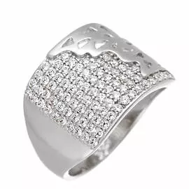 Кольцо из серебра CZ-R02316-X-W-X-X-W
