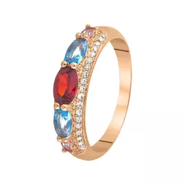 Кольцо из серебра CZ-R890-2-X-G-X-X-M1