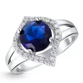 Кольцо из серебра CZS943R-bl