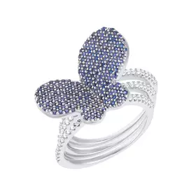 Кольцо из серебра DL0009_BLWR_002_WG