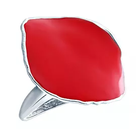 Кольцо из серебра ES122_KO_ENAM_WG