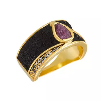 Кольцо из серебра Gl-R00137-X-L-Pin-X-B