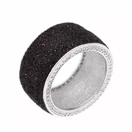 Кольцо из серебра Gl-R01757-X-W-B-X-W