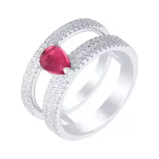 Кольцо из серебра HPT0372-R1_KO_001_WG