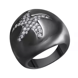 Кольцо из серебра L002_KO_BLK