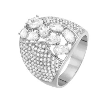 Кольцо из серебра MP-R00833-X-W-X-X-W