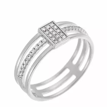 Кольцо из серебра MP-R01504-X-W-X-X-W