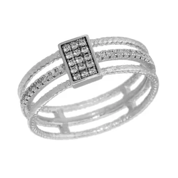 Кольцо из серебра MP-R01645-X-W-X-X-W