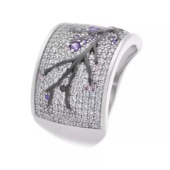 Кольцо из серебра MP-R1045-2-X-W-X-X-M3