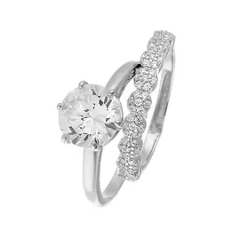 Кольцо из серебра MP-R90002-X-W-W-X-W