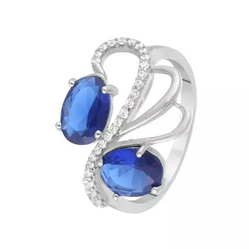 Кольцо из серебра PD-R00151-X-W-BL-X-W