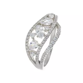 Кольцо из серебра PD-R00622-X-W-W-X-W