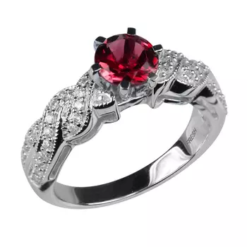 Кольцо из серебра PD-R04668-X-W-R-X-W