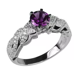 Кольцо из серебра PD-R04668-X-W-Pur-X-W