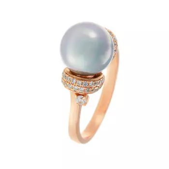 Кольцо из серебра PI-R10003-X-G-ST513-X-W