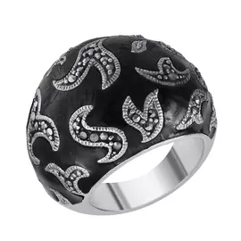 Кольцо из серебра RGM9455_MZ_ENAM_WG