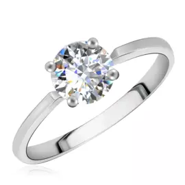 Кольцо из серебра с фианитом 94010279