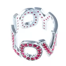 Кольцо из серебра SR01257E_KO_RUS_WG