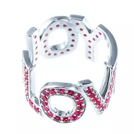 Кольцо из серебра SR01257E_KO_RUS_WG