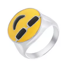 Кольцо из серебра SR28069_KO_ENAM_001_WG