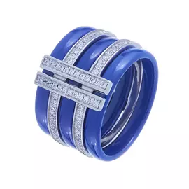 Кольцо из серебра TC-R00137-BL-W-X-X-W