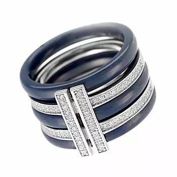 Кольцо из серебра TC-R00137-Вl-W-X-X-W