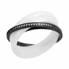 Кольцо из серебра TC-R00151-W-B-X-X-W