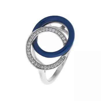 Кольцо из серебра TC-R00189-Вl-W-X-X-W