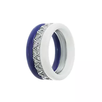 Кольцо из серебра TC-R00289-WBL-W-X-X-W