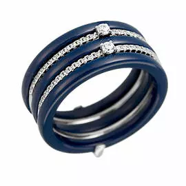 Кольцо из серебра TC-R00402-Вl-W-X-X-W