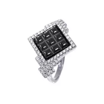 Кольцо из серебра TC-R00602-B-W-X-X-W