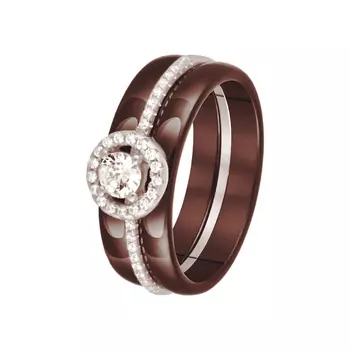 Кольцо из серебра TC-R00617-BR-W-W-X-W