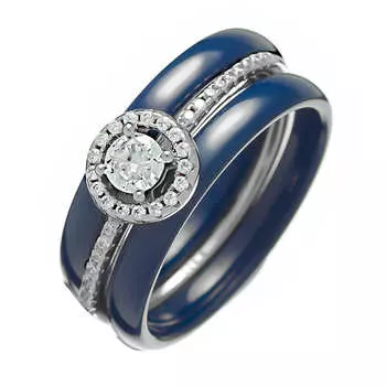 Кольцо из серебра TC-R00617-Вl-W-W-X-X