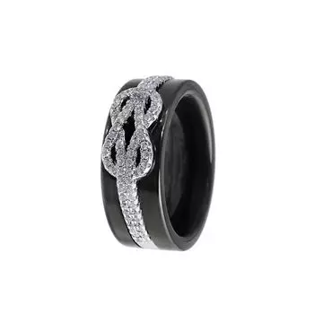 Кольцо из серебра TC-R00625-B-W-X-X-W