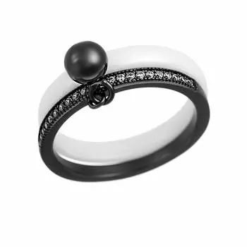 Кольцо из серебра TC-R00633-W-B-X-X-W