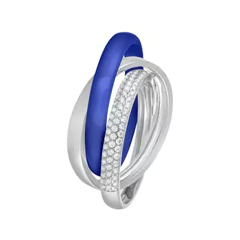 Кольцо из серебра TC-R00663-BL-W-X-X-W