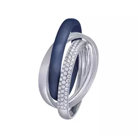 Кольцо из серебра TC-R00663-Вl-W-X-X-W