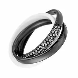 Кольцо из серебра TC-R00663-W-B-X-X-W