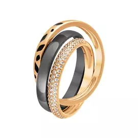 Кольцо из серебра TC-R00681-B-G-X-B-W