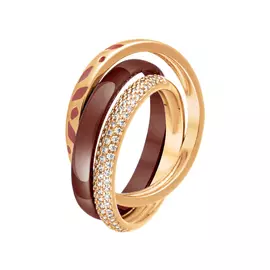 Кольцо из серебра TC-R00681-BR-G-X-BR-W