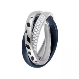 Кольцо из серебра TC-R00681-Вl-W-X-B-W