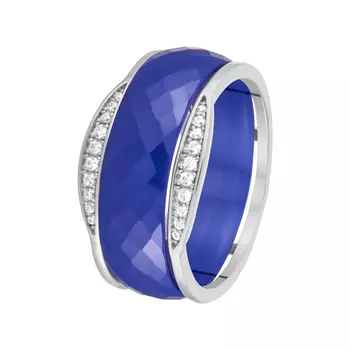 Кольцо из серебра TC-R00703-BL-W-X-X-W