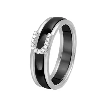 Кольцо из серебра TC-R00766-B-W-X-X-W