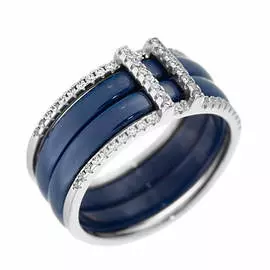 Кольцо из серебра TC-R00841-Вl-W-X-X-W